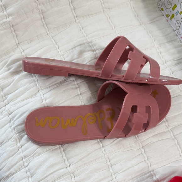 Sam Edelman Dusty Rose Cutout Slide Sandals - Picture 4 of 5